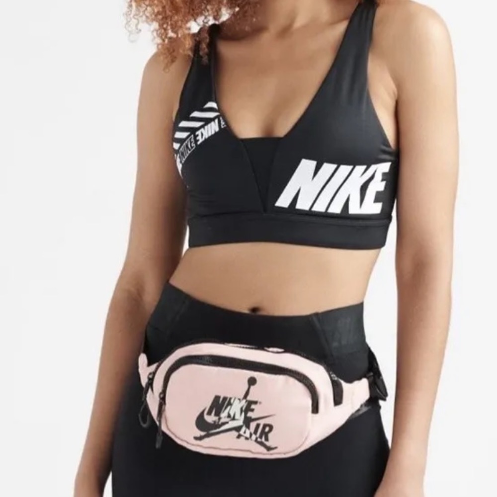 Nike Air Jordan Women’s Crossbody Bag Waist Fanny Pack Coral Pink 9A0260-A7F NEW - Picture 6 of 6
